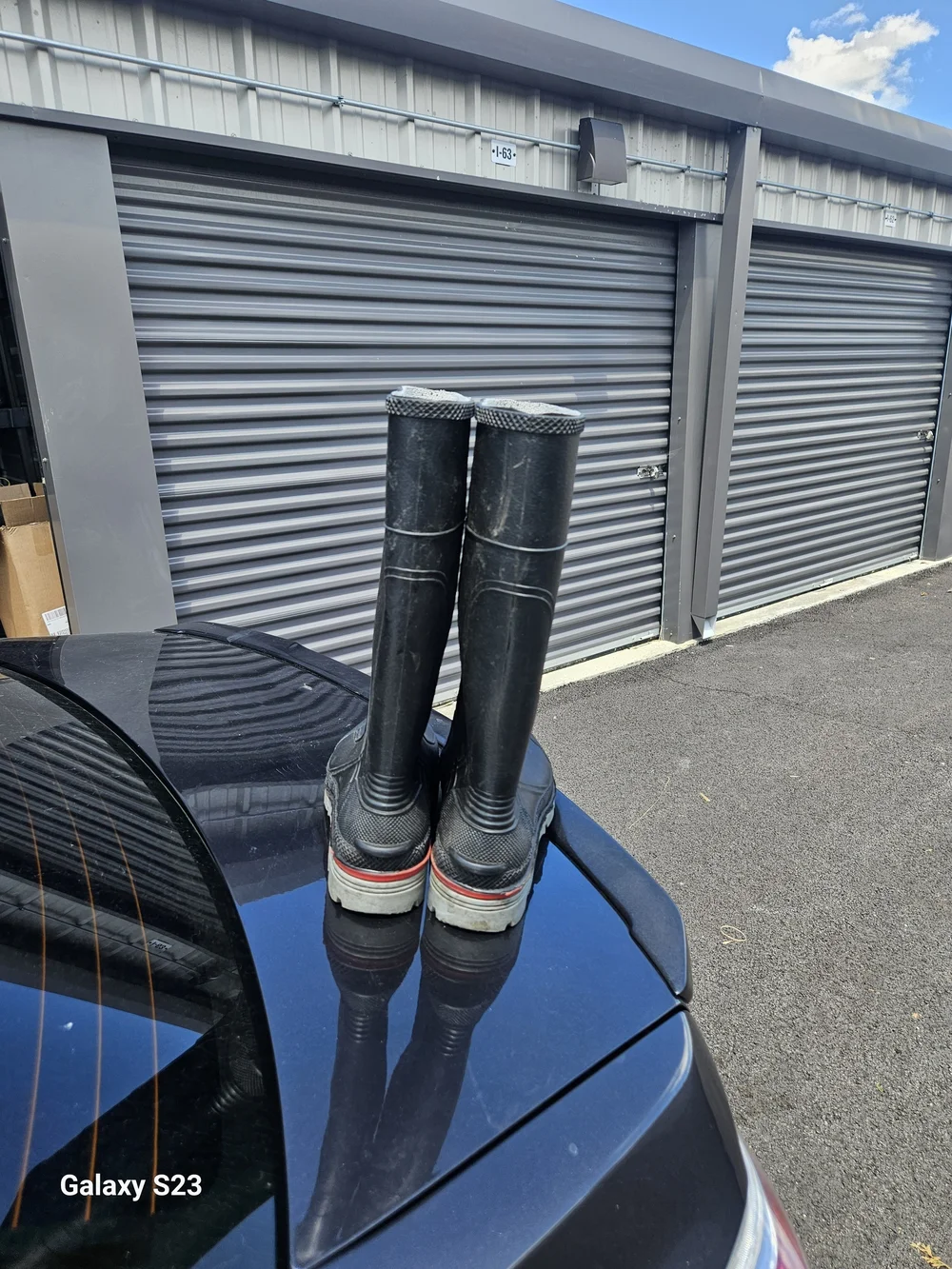 SERVUS Black Waterproof Rubber Work Boots
